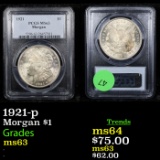 PCGS 1921-P Morgan Dollar $1 Graded ms63 By PCGS