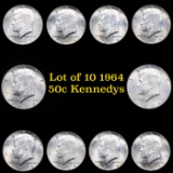 Group of 10 1964 Kennedy 50c