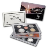 2013 United States Mint Silver Proof Set - 14 pc set, about 1 1/2 ounces of pure silver