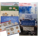 Group of 8 United States Mint Uncurculated Coin Sets In Original Government Packaging 1991, 1992, 19