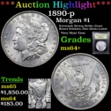 ***Auction Highlight*** 1890-p Morgan Dollar $1 Graded Choice+ Unc By USCG (fc)