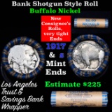 Buffalo Nickel Shotgun Roll in Old Bank Style 'Los Angeles Trust And SavingsBank'  Wrapper 1917 & s