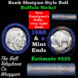 Buffalo Nickel Shotgun Roll in Old Bank Style 'Bell Telephone'  Wrapper 1926 & s Mint Ends