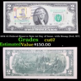 1976 $2 Federal Reserve Note 1st Day of Issue, with Stamp (Ivel, KY) Grades Gem++ CU