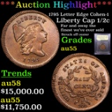 ***Auction Highlight*** 1795 Letter Edge Liberty Cap half cent 1/2c Graded Choice AU By USCG (fc)