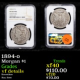 1894-o Morgan Dollar $1 Graded vf details By NGC