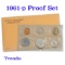 1961 Proof Set in the Original Packaging including mint memo