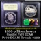 Proof 1990-P Eisenhower Modern Commem Dollar $1 Graded GEM++ Proof Deep Cameo By USCG