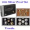 2011 United States Mint Silver Proof Set - 14 pc set, about 1 1/2 ounces of pure silver