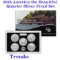 2018 United States America The Beautiful Silver Proof Quarters set 5 coins