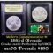 1992-d Olympics Modern Commem Dollar $1 Graded ms70, Perfection By USCG