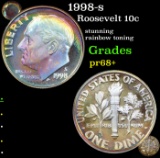 Proof 1998-s Roosevelt Dime 10c Grades GEM++ Proof