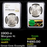 NGC 1900-o Morgan Dollar $1 Graded ms65 By NGC