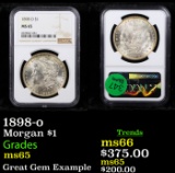 NGC 1898-o Morgan Dollar $1 Graded ms65 By NGC