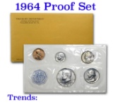 1964 Proof Set Original Packaging Including Mint Letter