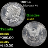 1881-s Morgan Dollar 1 Grades GEM+ Unc