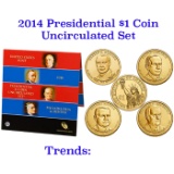 2014 United States Presidential Mint Set 8 Coins