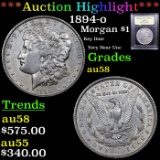 ***Auction Highlight*** 1894-o Morgan Dollar $1 Grades Choice AU/BU Slider (fc)