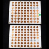 ***Auction Highlight*** Complete Lincoln Cent Captial Plastic Holder 1935-1960 72 Coins (fc)