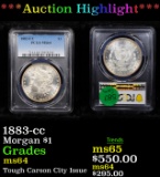 ***Auction Highlight*** PCGS 1883-cc Morgan Dollar $1 Graded ms64 By PCGS (fc)