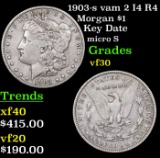 1903-s vam 2 I4 R4 Morgan Dollar $1 Grades vf++