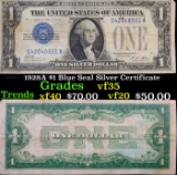 1928A $1 Blue Seal Silver Certificate Grades vf++