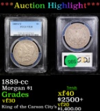 ***Auction Highlight*** NGC 1889-cc Morgan Dollar $1 Graded vf30 By NGC (fc)