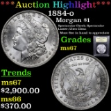 ***Auction Highlight*** 1884-o Morgan Dollar 1 Graded GEM++ Unc By USCG (fc)