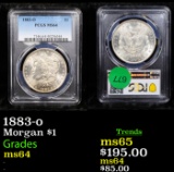 PCGS 1883-o Morgan Dollar $1 Graded ms64 By PCGS