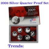 2009 United States Quarters District of Columbia and U.S. Territories Silver Proof Set - 6 pc set