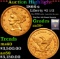 ***Auction Highlight*** 1866-s Gold Liberty Quarter Eagle $2 1/2 Graded Choice AU/BU Slider+ By USCG