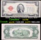 1928G $2 Red seal United States Note Choice AU/BU Slider