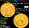***Auction Highlight*** 1856 Slanted 5 Ty3 Gold Dollar $1 Graded Choice+ Unc By USCG (fc)