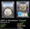 PCGS 1887-p Rainbow Toned Morgan Dollar $1 Graded ms63 By PCGS
