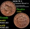1838 N-2 Coronet Head Large Cent 1c Grades Choice AU/BU Slider+