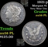 1921-p Morgan Dollar $1 Grades Choice AU/BU Slider PL