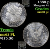 1889-p Morgan Dollar $1 Grades Select Unc PL