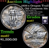 ***Auction Highlight*** 1926-s Oregon Trail Old Commem Half Dollar 50c Graded GEM++ Unc By USCG (fc)