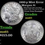 1900-p Mint Error Morgan Dollar $1 Grades GEM Unc