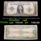 1923 $1 large size Blue Seal Silver Certificate, Fr-237 Signatures of Speelman & White vg, very good
