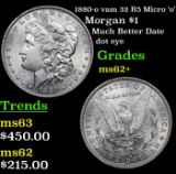 1880-o vam 32 R5 Micro 'o' Morgan Dollar $1 Grades Select Unc