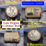 ***Auction Highlight*** Old Casino 50c Roll $10 In Halves Horseshoe Hotel Las Vegas 1919 & 's' Walke