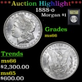 ***Auction Highlight*** 1888-o Morgan Dollar $1 Graded GEM+ Unc BY USCG (fc)