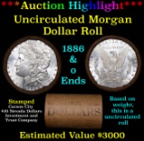 ***Auction Highlight*** 1886 & O Uncirculated Morgan Dollar Shotgun Roll (fc)