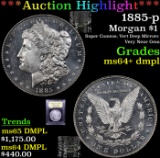 ***Auction Highlight*** 1885-p Morgan Dollar $1 Graded Choice Unc+ DMPL By USCG (fc)