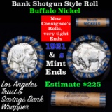 Buffalo Nickel Shotgun Roll in Old Bank Style 'Los Angeles Trust And Savings Bank'  Wrapper 1921 & s