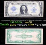 1923 $1 large size Blue Seal Silver Certificate, Fr-237 Signatures of Speelman & White AU, Almost Un