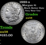 1889-s Morgan Dollar $1 Grades Choice AU/BU Slider