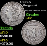 1893-o Morgan Dollar $1 Grades vf++