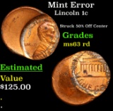 Mint Error Lincoln Cent 1c Grades Select Unc RD